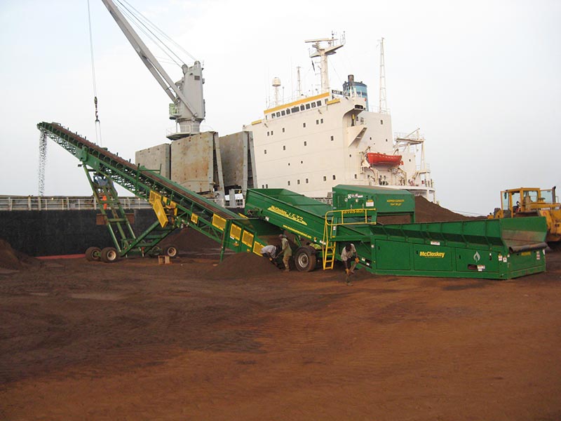 Liberia / Reclaiming Iron Ore Fines from an abandoned Iron Ore storage area